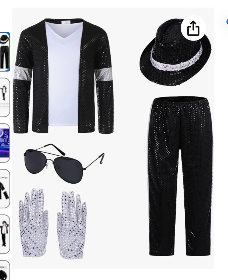 ACTLATI Kids Dance Star Costume Boys 80s 90s Pop Stage Halloween Cosplay Set for Hip Hop Disco Role Play Kits 4-9 Years