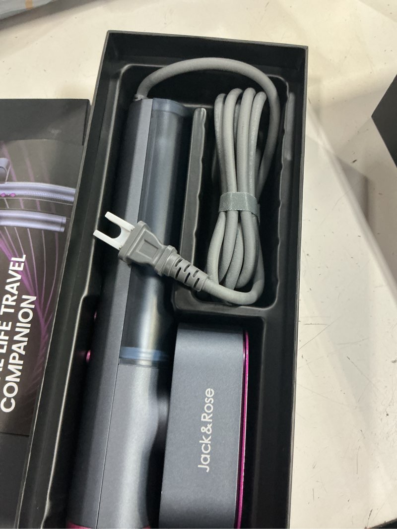 Condition photo showing Good Condition for jack ? rose travel steamer for clothes,100-220v portable iron,15s heat up,steamer ? iron 2 in 1, travel size,large ceramic heat panel,for global and europe purple