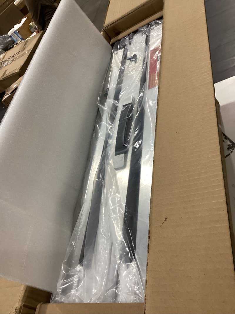 Condition photo showing As Is for VNN Portable Wheelchair Ramp 5FT, Seamless Non-Slip Aluminum Ramps for Wheelchairs for Home, Handicap Wheelchair Ramps for Home Steps, Aluminum Loading Dock Plates Aluminum 5FT (Usable height 5-15 inch)