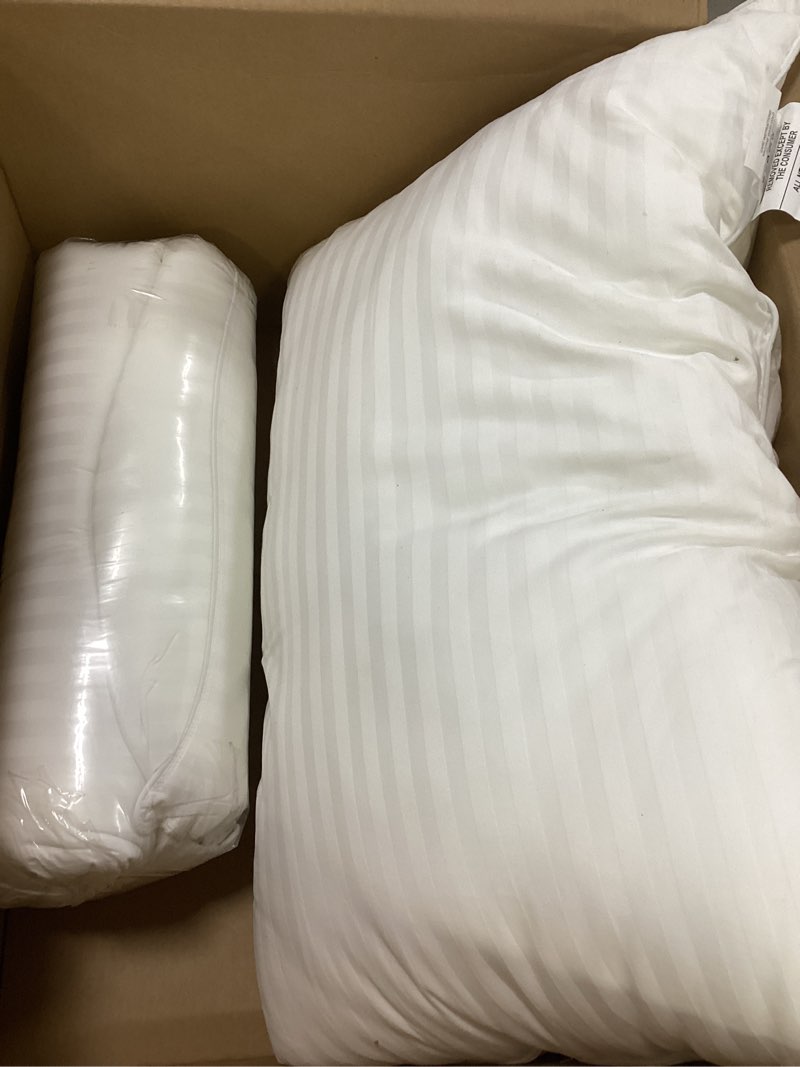 Condition photo showing Good Condition for Beckham Hotel Collection Bed Pillows Standard/Queen Size Set of 2 - Original Soft Down Alternative Pillow for Sleeping - Soft Support for Back, Stomach or Side Sleepers Queen / Standard White