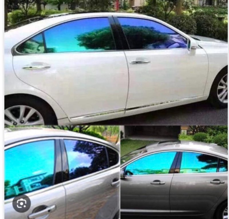 ASENDIWAY Window Tint Film for Cars, Car Side Window Tint Chameleon Purple Blue Solar Protection Fil