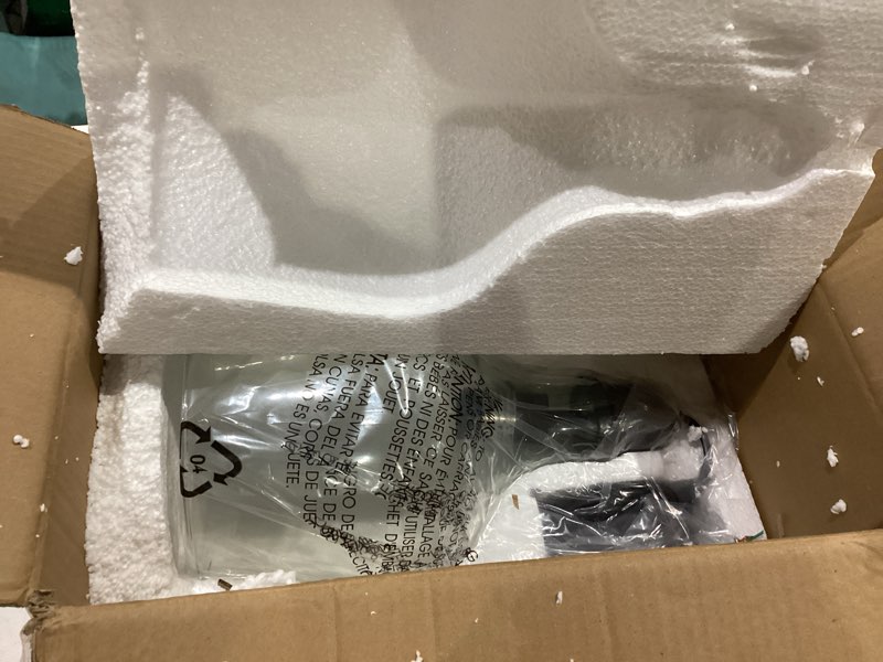 Condition photo showing Good Condition for INK+IVY Auburn Pendant Kitchen Lighting for Dining Room, Industrial Lights, Hand-blown Glass Bell Shaped Pendant Light for Kitchen Island, Foyer, Bedroom, 9" Dia x 95.5" H, Bronze/Clear 9" Bronze/Clear