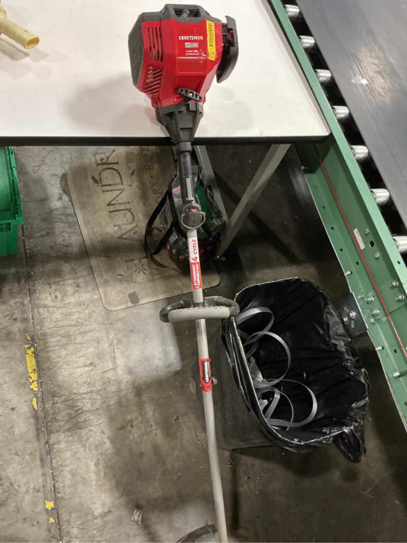 Condition photo showing As Is for craftsman ws 4200 4-cycle 30cc no mixing gas & oil