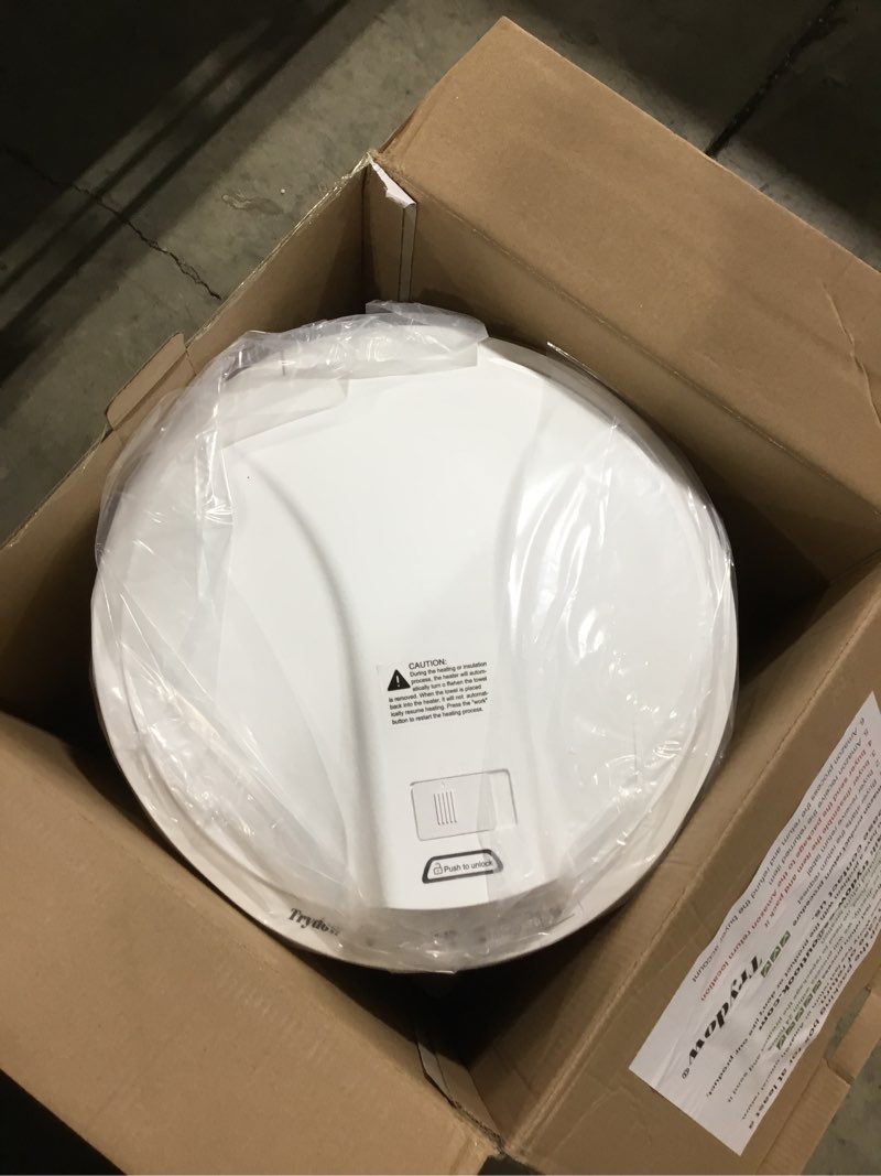 Condition photo showing Good Condition for Ultra Large Capacity Towel Warmer Bucket, Rapid Heating with Timer, One-Button Control, Safety Lock, Perfect for Home and Spa White