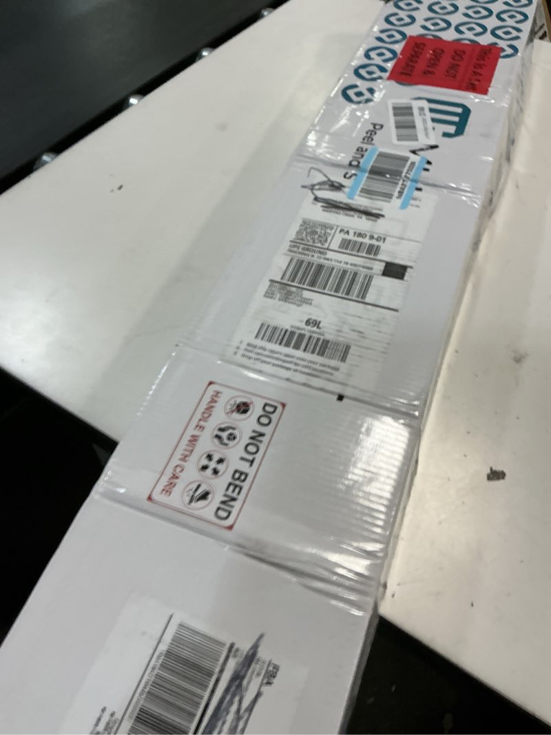 Condition photo showing New/Like New for mulgreat peel and stick floor tile, 54 sq.ft 36 pieces 36"x6" long vinyl flooring, 1.5mm thick waterproof renter friendly self adhesive vinyl plank flooring for bedroom rv kitchen (chestnut oak) 36"x6"x0.06" chestnut oak 36