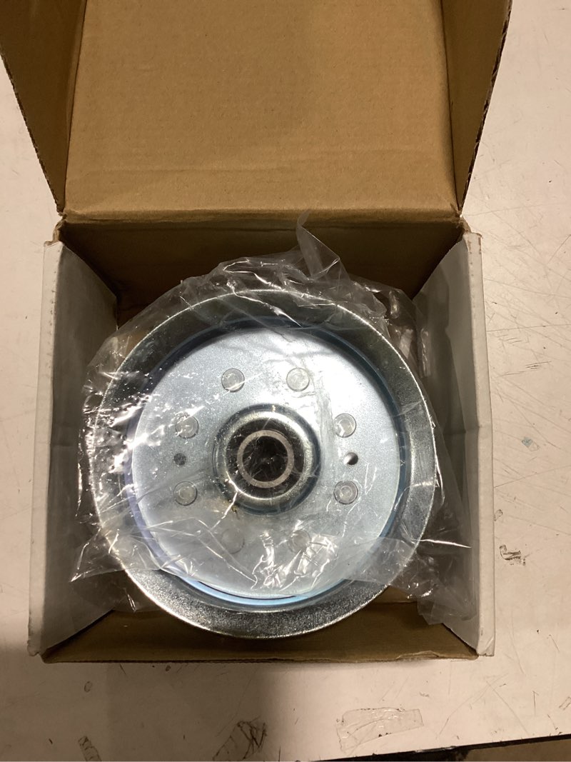 Condition photo showing Good Condition for 2 pack auc17621 idler pulley replaces 756-05034a idler pulley, john deere gy20629 gy22082 gy20110 for john deere d140 l130 l120 d130 la145 d170 l110 d110 la115 z225 la105 d160 e140 e170 la130 a2 2x gy20629 / 756-05034a