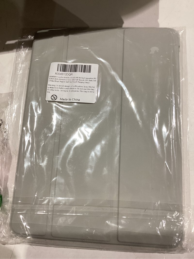 Condition photo showing Good Condition for Case for iPad Pro 11 inch 4th/3rd/2nd Generation 2022/2021/2020, Protective Cover with Soft Smooth TPU Back, Auto Wake/Sleep, Support 2nd Gen Pencil Charging (Gray)