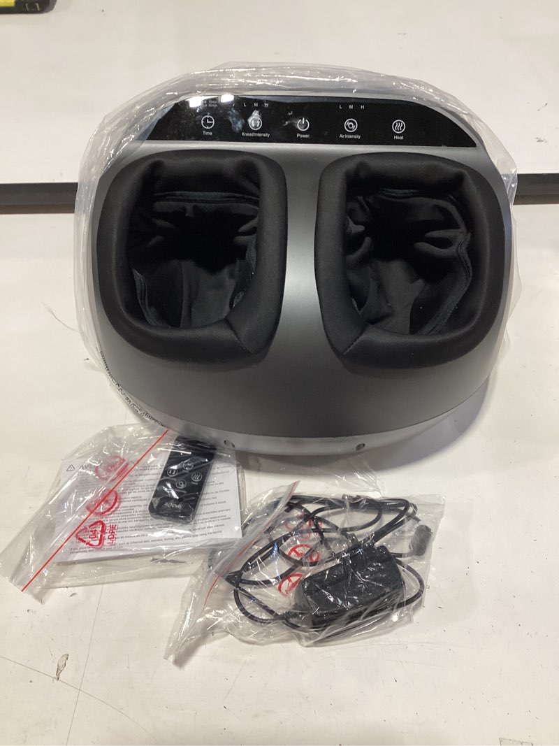 Condition photo showing New/Like New for renpho foot massager machine with heat, shiatsu foot massager for plantar fasciitis, birthday gifts for women, cordless control, fsa eligible hsa store eligible, up to size 13