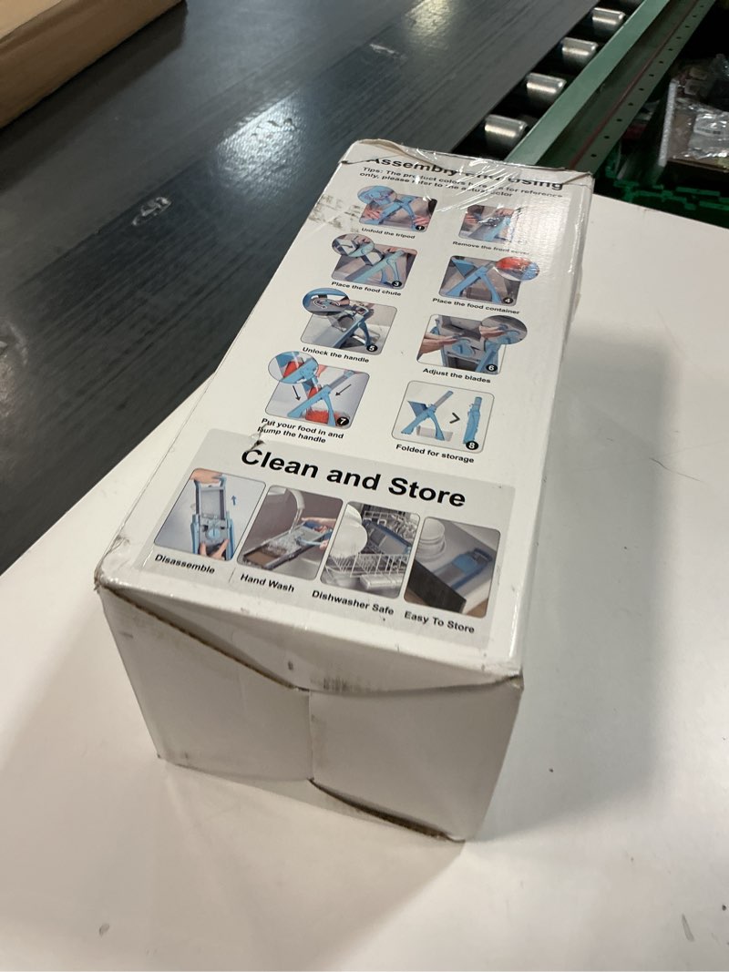 Condition photo showing As Is for Safe Mandoline Food Slicer For Kitchen, Multifunctional Veggie Chopper Vegetable Cutter Slicer Dicer, All in 1, can Slice, Strips, Shred, Dice-Yellow