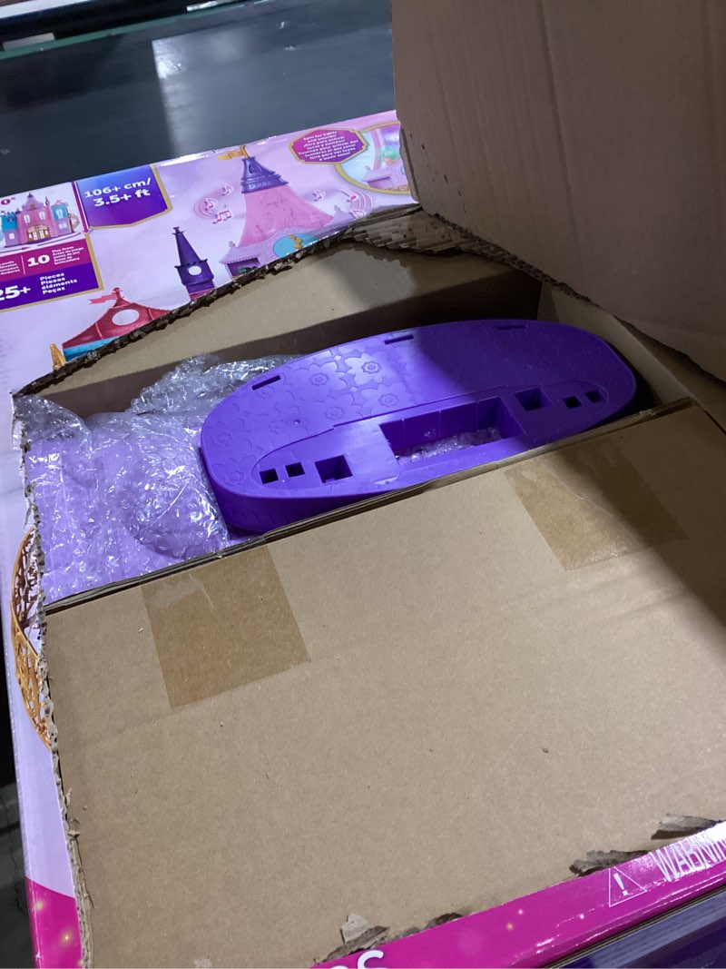 Condition photo showing Good Condition for Mattel Disney Princess Toys, Ultimate Castle 4 Ft Tall with Lights & Sounds, 3 Levels, 10 Play Areas and 25+ Furniture & Pieces, Inspired by Disney Movies Modern