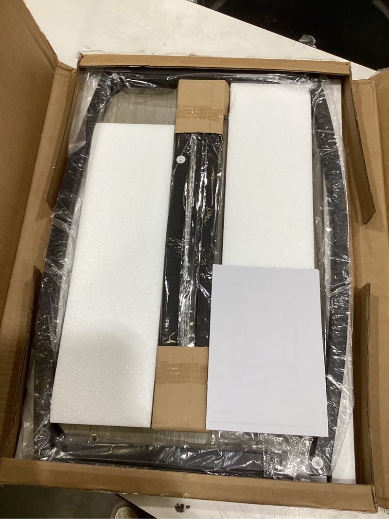 Condition photo showing Good Condition for sriwatana side table, end table, vintage c-shaped couch table for sofa laptop coffee snack, light grey