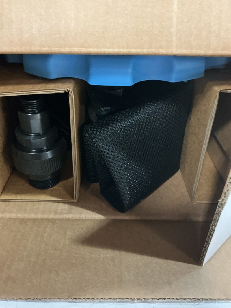 Condition photo showing New/Like New for acquaer 1/4 hp automatic swimming pool cover pump, 2250 gph submersible sump pump with 3/4” check valve adapter & 25ft power cord, water removal for pool, hot tubs, rooftops, water beds and more 1/4 hp 2250gph