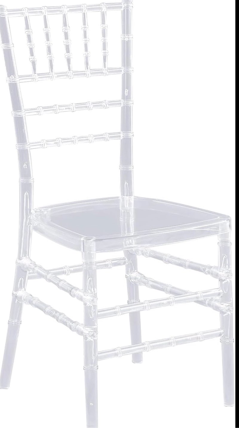kaihaowin clear chiavari chair transparent crystal morden acrylic dining chairs for event wedding party reception clear chiavari chair 1