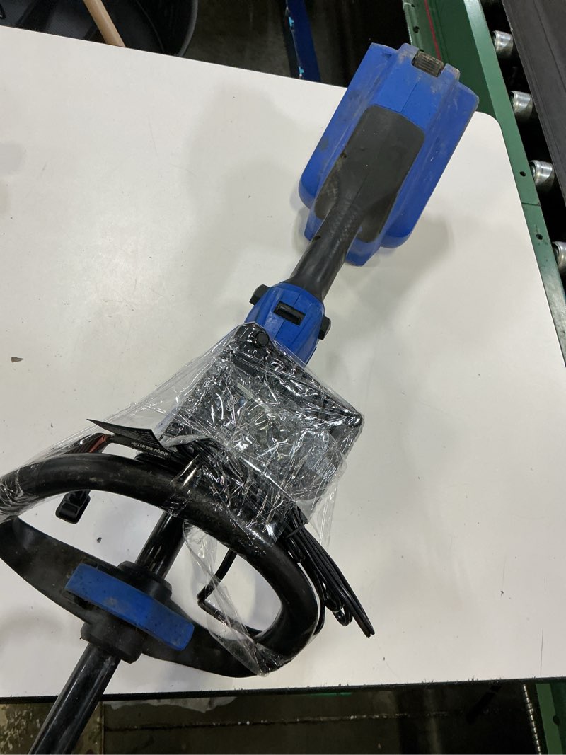 Condition photo showing As Is for kobalt gen4 40-volt 15-in straight shaft battery string trimmer 4.0 ah (battery included) (charger included) 3809908