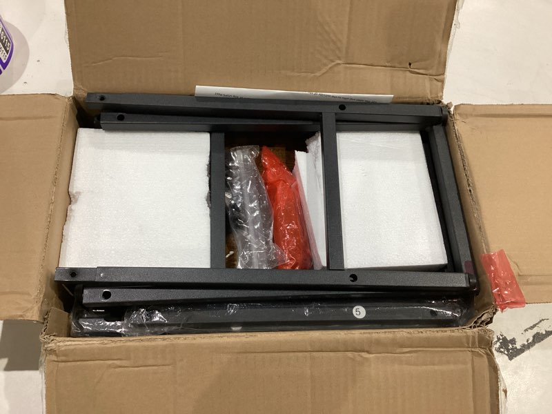 Condition photo showing Good Condition for HOOBRO 29.5"L Narrow Console Table, 8.7"D Small Entryway Table, Sofa Table Behind Couch with 2-Tier Storage Display Shelves, for Hallway, Foyer, Living Room, Bedroom, Rustic Brown and Black BF22XG01