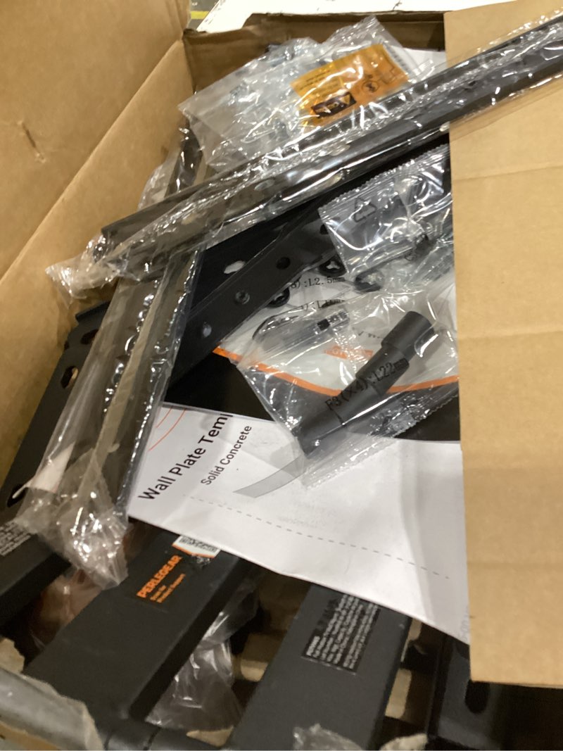 Condition photo showing Good Condition for perlegear ultra slim tv wall mount 1.1" low profile for 42-90" tvs, fits 16"/24" studs, full motion tv mount wall bracket with dual articulating arms, swivel, tilt, max vesa 600x400mm, holds 132lbs
