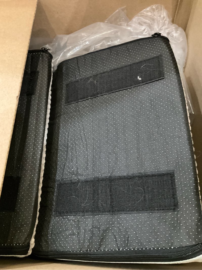 Condition photo showing As Is for eheyciga dog stairs for bed 20" h, 4-step extra wide dog steps for high bed, pet steps for small dogs and cats, non-slip balanced pet ramp indoor, grey