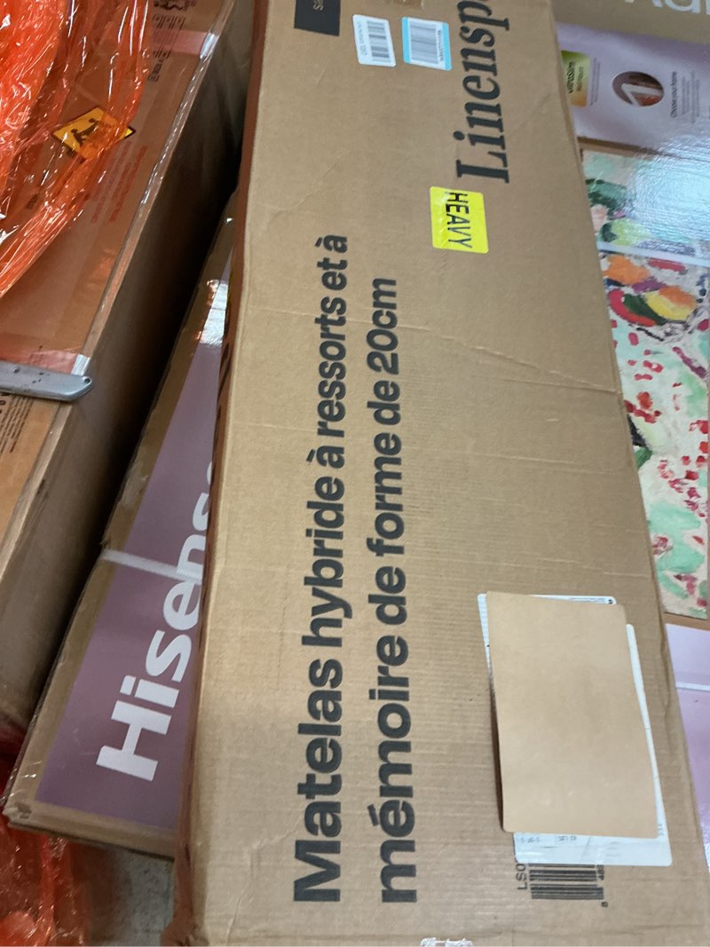 Condition photo showing New/Like New for Linenspa 8 Inch Memory Foam Hybrid Mattress - Medium Firm - Bed in a Box - Breathable, Cooling, Supportive Comfort - Twin Size for Guest or Kids Room Twin 8 Inch Mattress Only