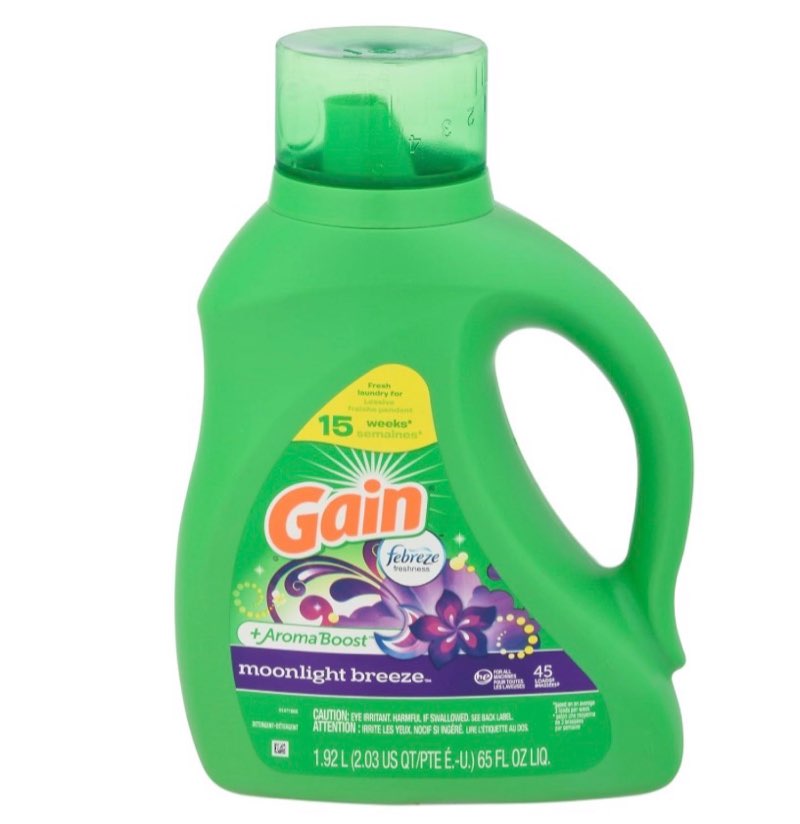 Gain, Laundry Detergent Moonlight Breeze + Aroma Boost, 65 Fl Oz