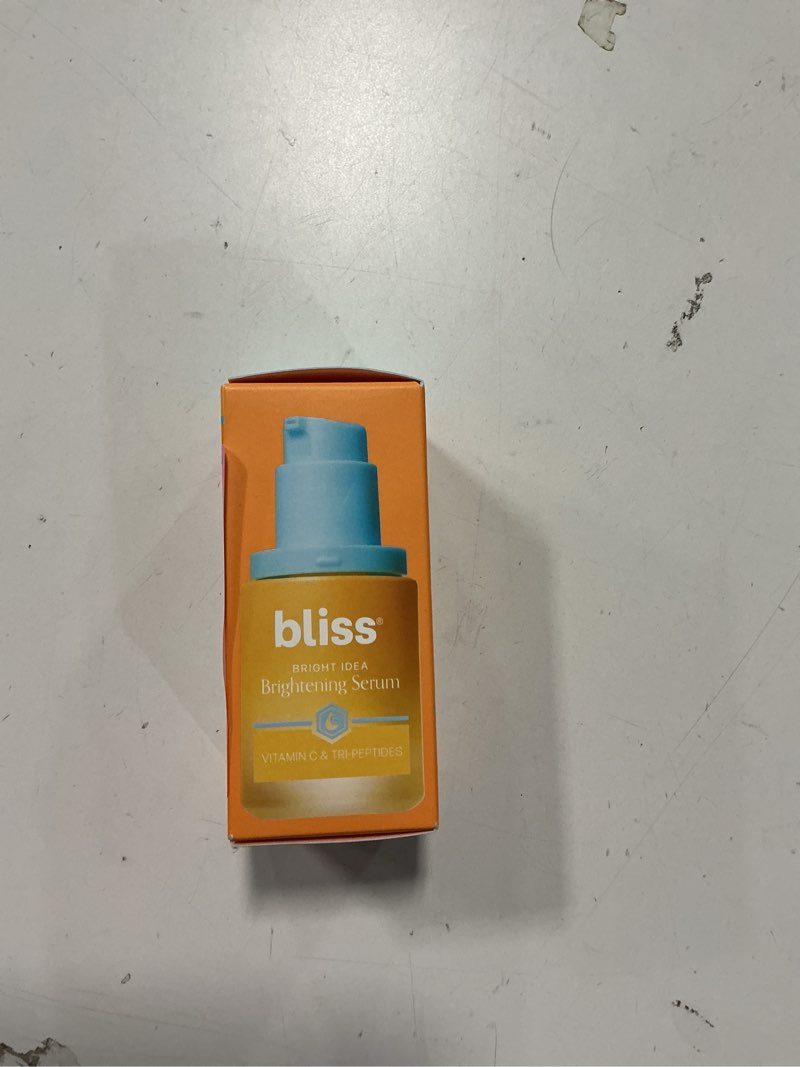 Condition photo showing New/Like New for Bliss Vitamin C + Tri-Peptide Bright Idea Serum – 15% Brightening + Barrier Boost Complex for Radiant, Firm Skin – Anti-Aging Face Serum Boosts Collagen & Elasticity - 1 fl oz 01- Vitamin C: Brightening & Discoloration Serum