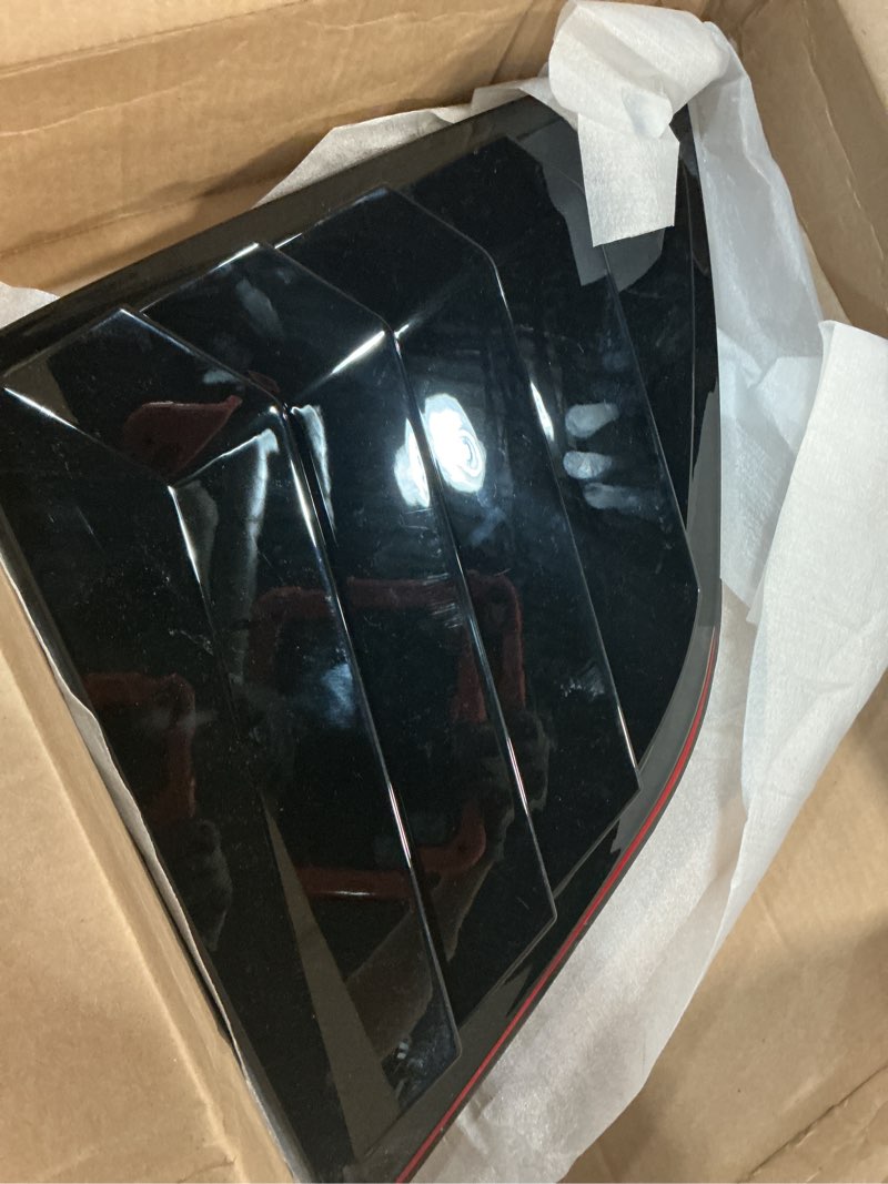 Condition photo showing Good Condition for lexley racing style rear side window louvers air vent/louvers scoop cover blinds for honda crv 2017 2018 2019 2020 2021 2022-bright black