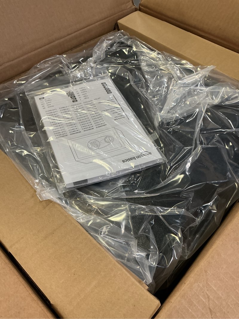 Condition photo showing Good Condition for Amazon Basics Steel Security Safe and Lock Box with Electronic Keypad, Easy to Use, Secure Cash, Jewelry, Documents, Black, 1.2 Cubic Feet, 16.9-x-14.6-x-10.6-inches (WxDxH)