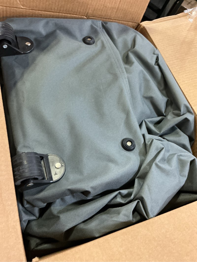 Condition photo showing As Is for Cuddly Nest Folding Mattress Storage Bag with Wheels & Handles - 900D Heavy Duty Storage Container Fits for 6" TWIN & TWIN XL Tri-Fold Mattress,Grey Fits 6" Twin & Twin XL Mattress& Wheel Grey With Wheel