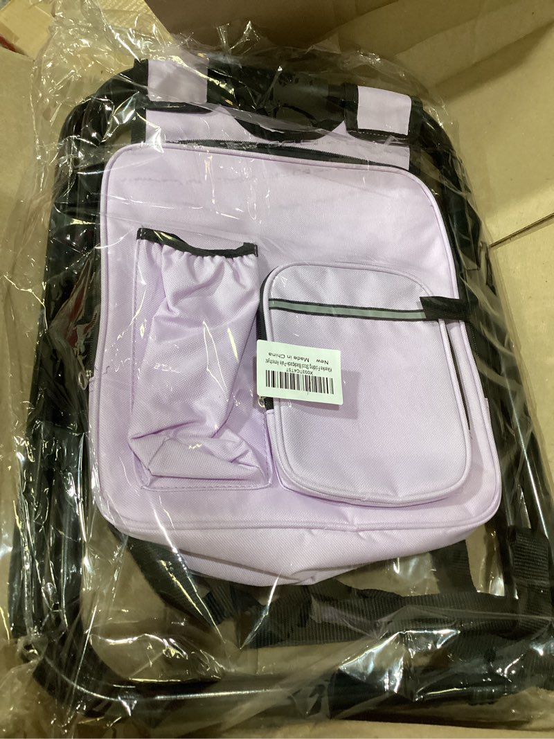 Condition photo showing New/Like New for kikerike backpack stool cooler chair heavy duty 300 lbs max load portable lightweight stool backpack folding fishing cooler seat for camping hunting fishing - pale amethyst