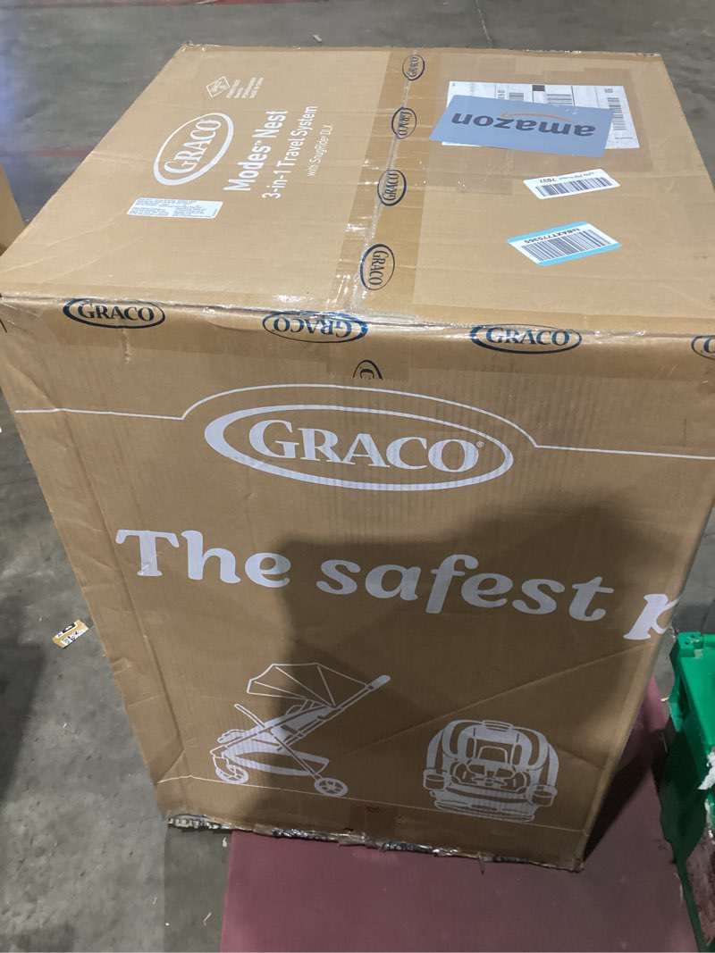 Condition photo showing Good Condition for Graco Modes Nest Travel System, 3-in1 Modular Carseat Stroller Combo, Adjustable Slide2Me Infant Car Seat Carrier to Toddler Stroller, Includes the SnugRide DLX Infant Car Seat, Sullivan Everyday Sullivan