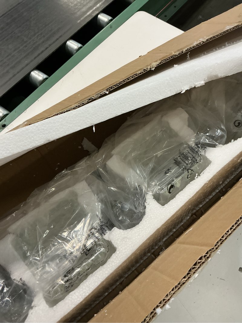 Condition photo showing Good Condition for PRESDE 6 Light Chrome Modern Bath Vanity Light Wall Bathroom Over Mirror Modern Light Fixtures Modern Crystal Wall Lamp