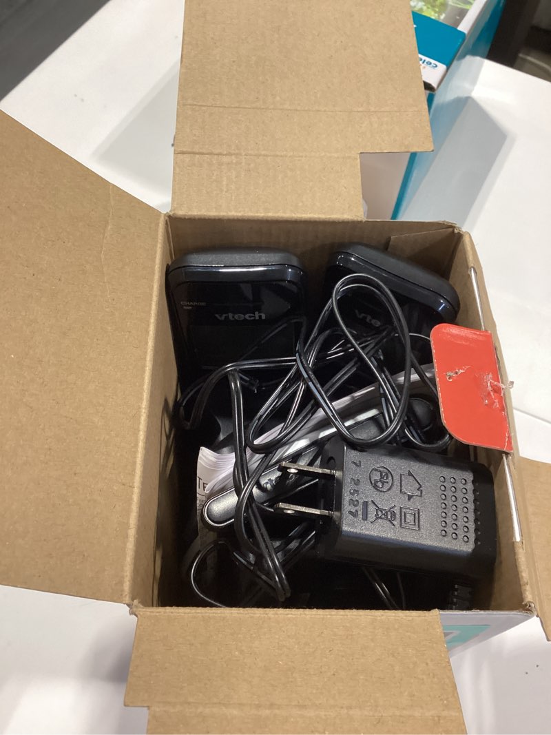 Condition photo showing Good Condition for vtech cs5229-2 2 handset extended range dect 6.0 cordless phone with answering system (silver/black)