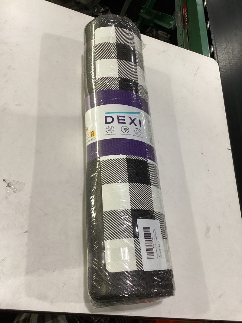 Condition photo showing Good Condition for dexi kitchen mats cushioned anti fatigue, 23x86 floor padded runner rug non slip, waterproof standing comfort memory foam for front sink laundry, black 86"l x 20"w x 0.4"th checkered black
