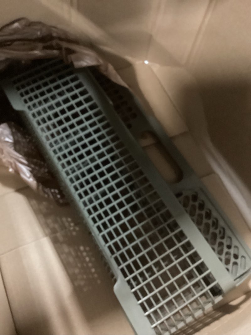 Condition photo showing Good Condition for ami parts 8531233 wp8562043 universal dishwasher silverware basket replacement fit for whirlpool kitchenaid dishwasher utensil rack basket, replaces 8531233,8562043, wp8531233vp