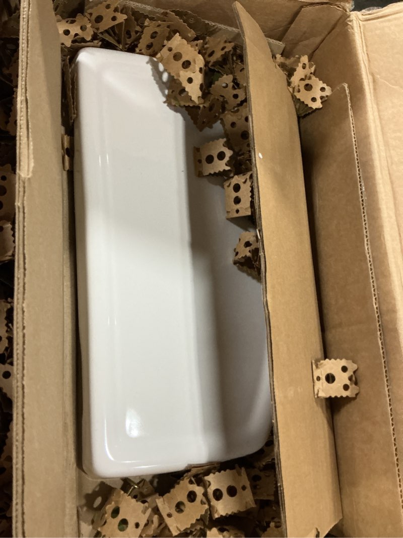 Condition photo showing Good Condition for american standard 4000101.020 cadet 3 flowise 12-inch rough in toilet tank for concealed trap bowl, 1.28 gpf, white