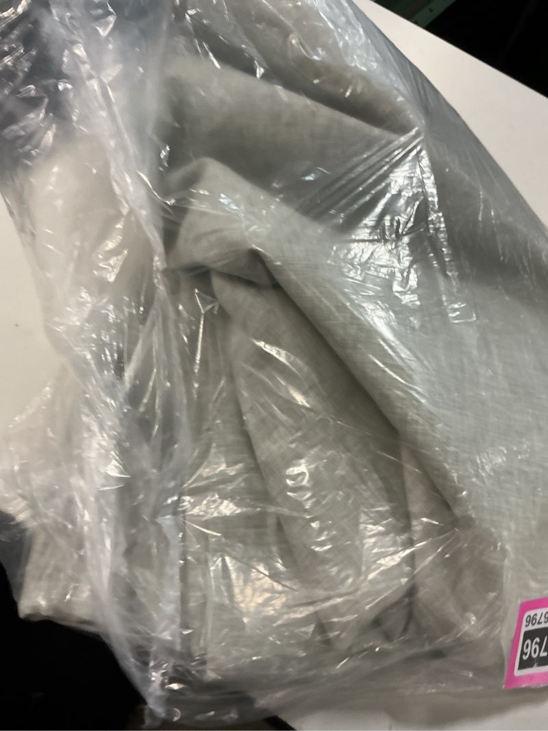 Condition photo showing Good Condition for european linen room darkening curtain - single panel, 96x108, sage
