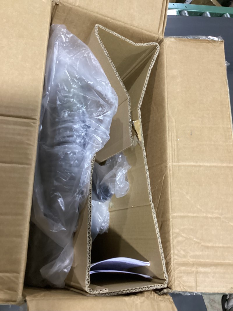 Condition photo showing As Is for 18 inch oscillating wall mount fan, 3 speed high velocity powerful, 90° oscillation & 30° tilt cooling, wall fan for home, offices, greenhouse, workshop, patio, outdoor, indoor etl certified 18 inch - oscillating