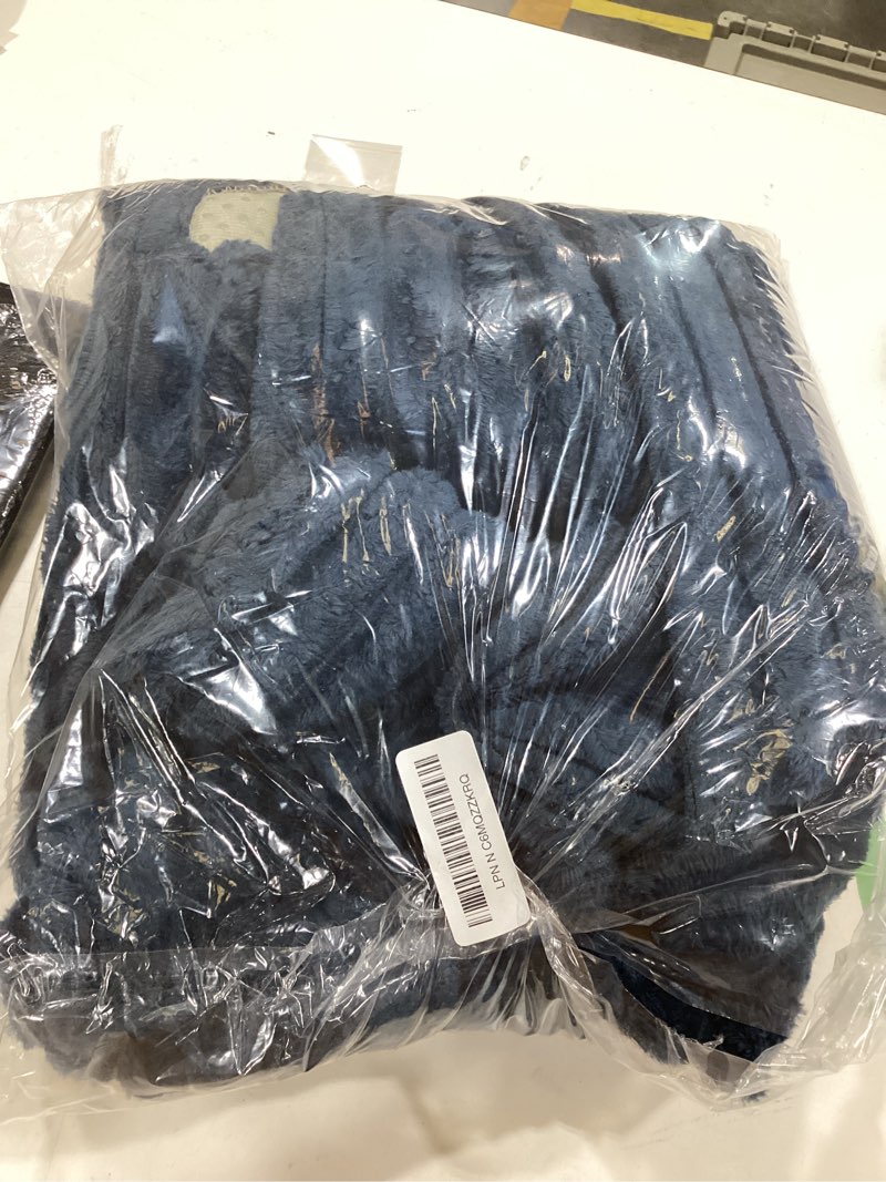 Condition photo showing Good Condition for haomaijia waterproof couch cover for dogs washable,faux fur pet couch covers for sofa,soft dog bed cover non-slip couch covers for 3 cushion couch sofa pet friendly (navy blue, 35" x 62" 1 pack) navy blue 35" x 62" 1 pack