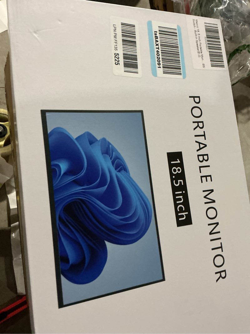 Condition photo showing Good Condition for Large 18.5 Inch Portable Monitor, 100Hz IPS FHD 1080P USB-C HDMI Display with Kikstand and Sleeve Case & VESA Mount, 125% sRGB, Ultra-Slim Second Screen for Laptop/PC/PS5/Switch – Built-in Speaker