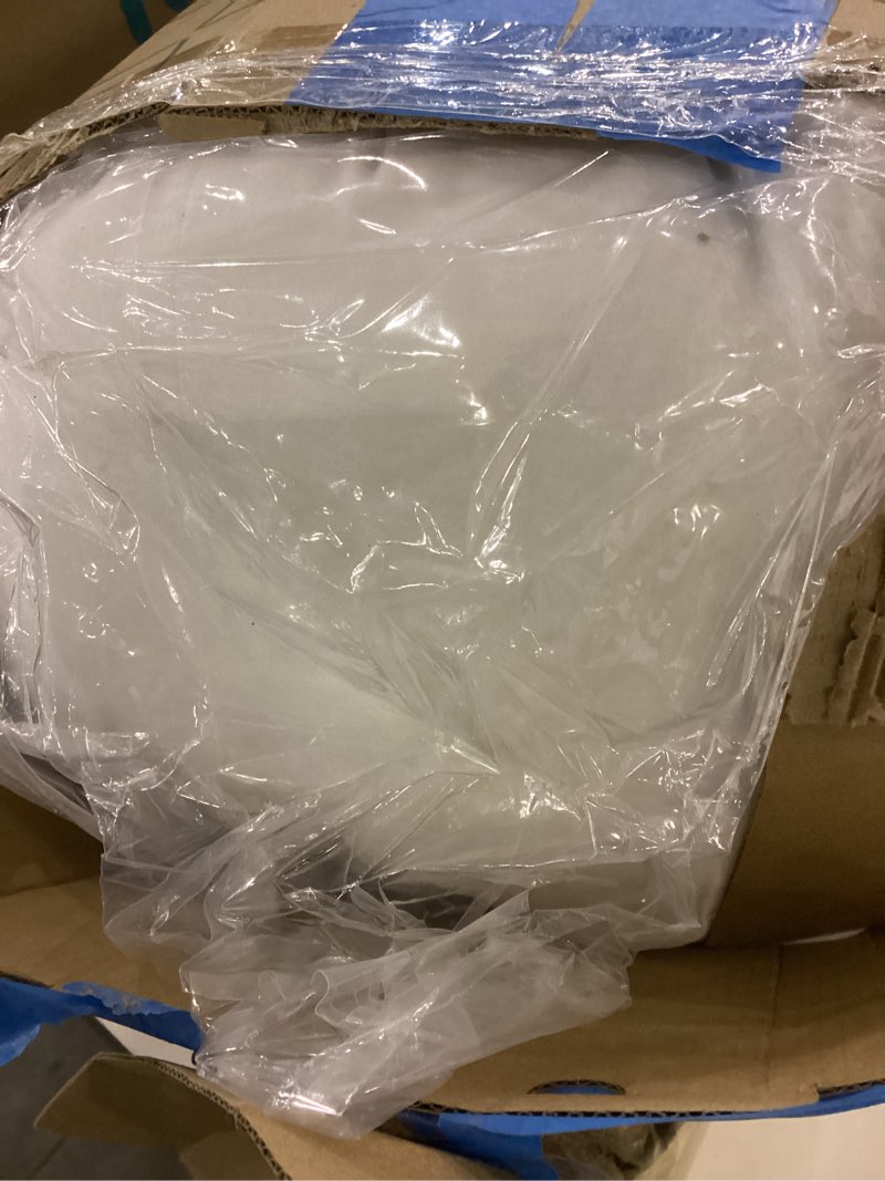 Condition photo showing New/Like New for Bedsure White Oversized King Size Comforter Set - 4 Pieces Pinch Pleat Bed Set, Down Alternative Bedding Sets for All Season, 1 Comforter, 2 Pillowcases, 1 Decorative Pillow Oversized King 01 - White