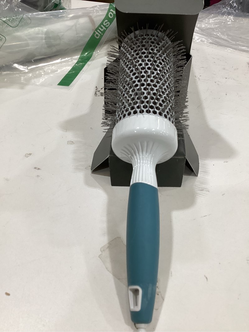 Condition photo showing As Is for professional round brush for blow drying - large ceramic ion thermal barrel brush for sleek, precise heat styling and maximum volume - lightweight hair brush for smooth, manageable hair (2 inch) (not electrical)