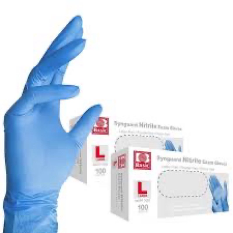 Jointown Basic Medical Blue Nitrile Exam Gloves - Latex-Free & Powder-Free - NGPF7003 (Case of 1,000) Large