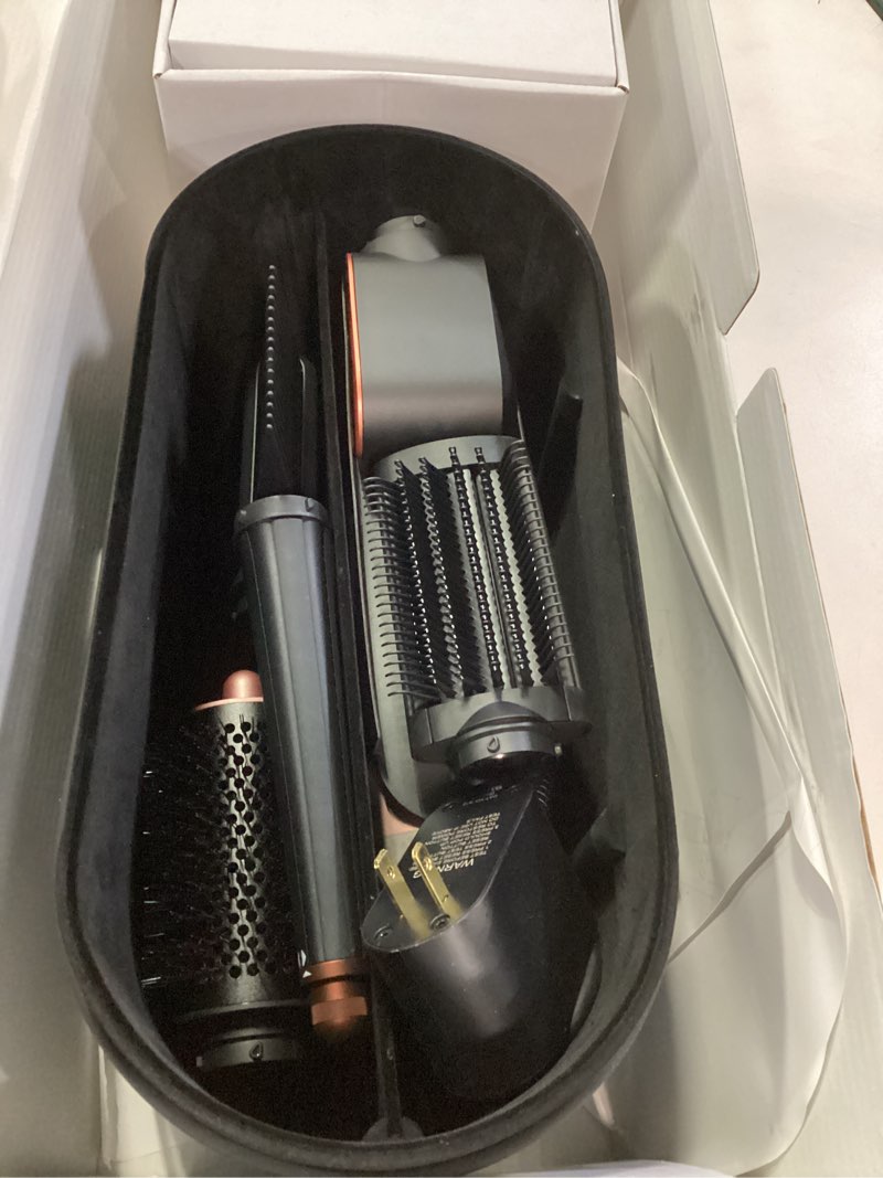 Condition photo showing Working Condition Verified for Dyson Airwrap i.d.™ Multi-Styler, Allure Winner, Bluetooth Connected, No Heat Damage, 6-in-1 Versatility, Intelligent Hair Styler Complete Diffuse for Curly to Coily Hair - Amber Silk