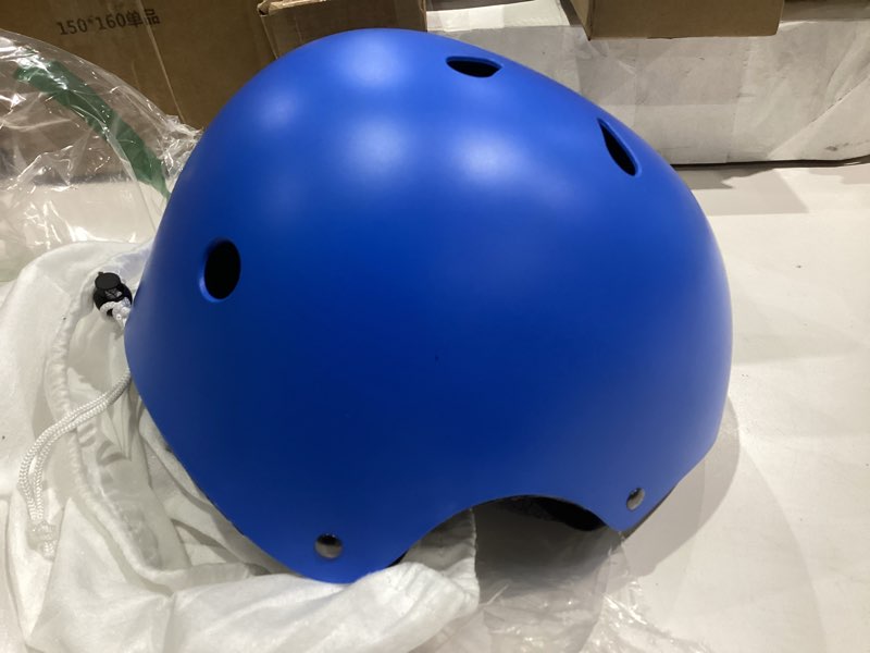 Condition photo showing Good Condition for Kids Bike Helmet Set Adjustable Helmet for Ages 3-15 Kids Toddler Boys Girls Youth, Multi-Sport Bicycle Skateboarding Football Rollerskating Scooter Rollerblade Balance Bike Helmets Small:18.9''-21.3'' / 3-8 year blue