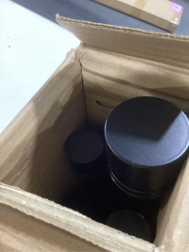 Condition photo showing Good Condition for Double Curtain Rods 72-144 Inches for Windows, 1 Inch Diameter Adjustable Heavy Duty Drapery Rod with Aluminum Alloy Brackets and Finials, Modern Stylish Dual Curtains Rod, Matte Black Matte Black 72"-144"