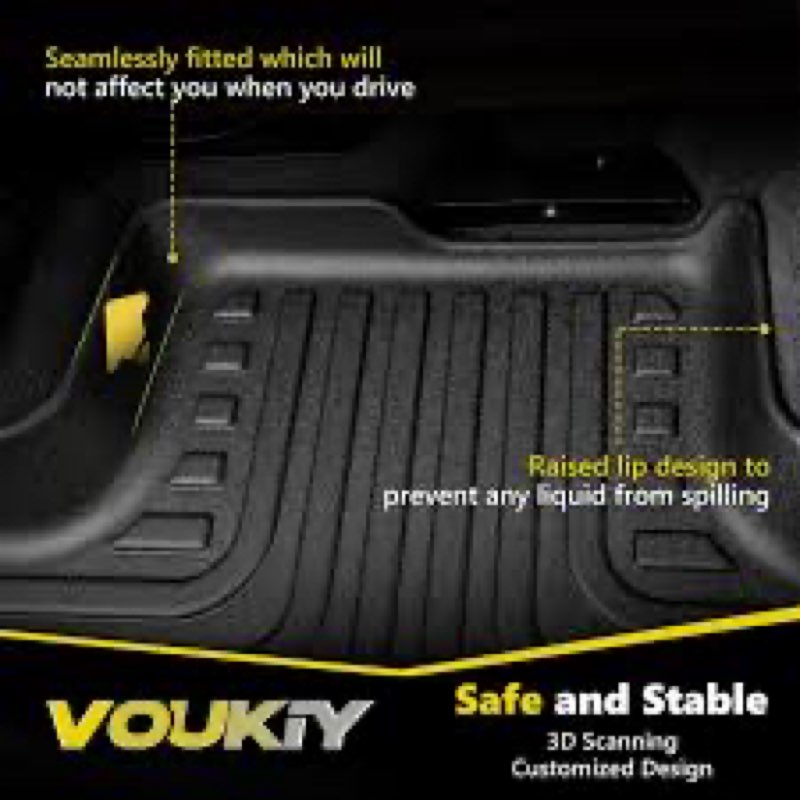 voukiy floor mats & cargo liner for 2026 kia sportage(not fit hybrid) all weather car mats trunk mat
