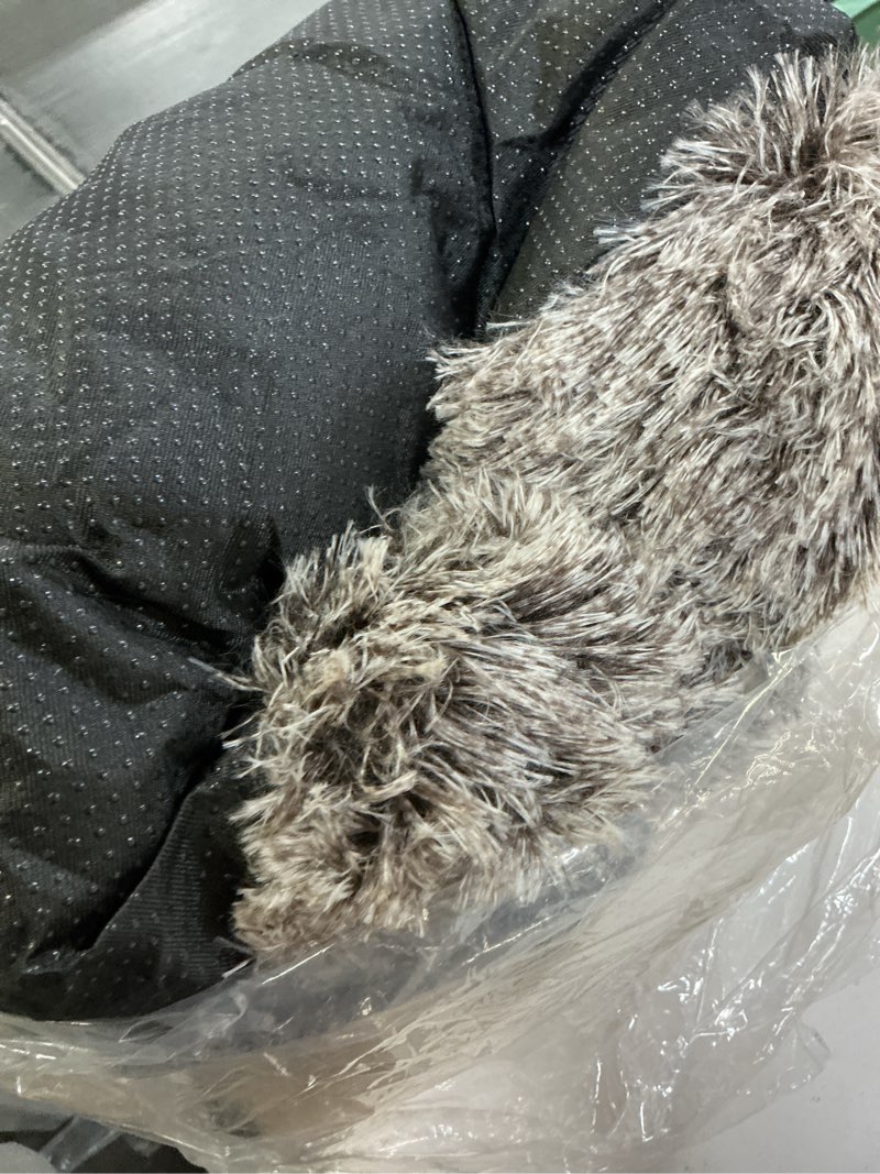 Condition photo showing Good Condition for Coohom Oval Calming Donut Cuddler Dog Bed,Shag Faux Fur Cat Bed Washable Round Pillow Pet Bed(30"/36"/43") for Medium Dogs (XL(36"x27"x7"),Light Brown) XL(36"x27"x7") Light Brown