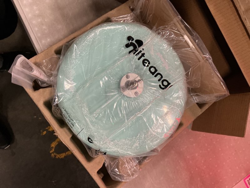 Condition photo showing New/Like New for niteangel super-silent hamster exercise wheels: - quiet spinner hamster running wheels with adjustable stand for hamsters gerbils mice or other small animals (l, mint green) large mint green