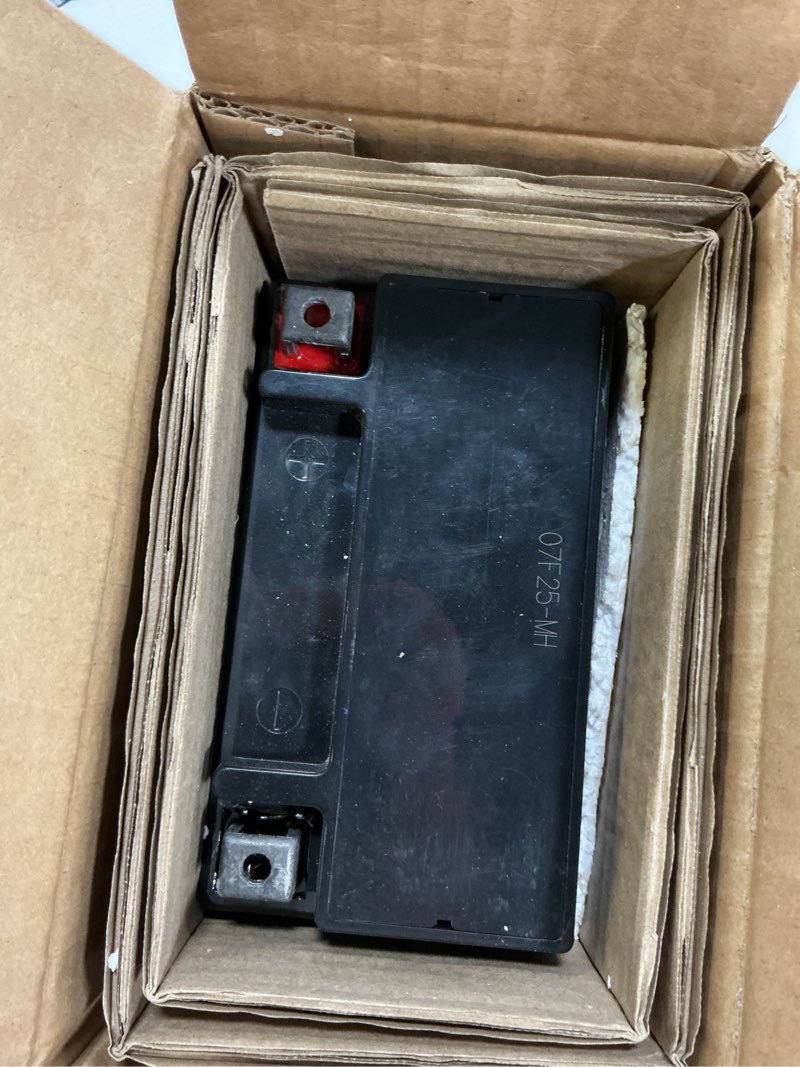 Condition photo showing As Is for mighty max battery ytx14-bs - 12 volt 12 ah, 200 cca, rechargeable maintenance free sla agm motorcycle battery