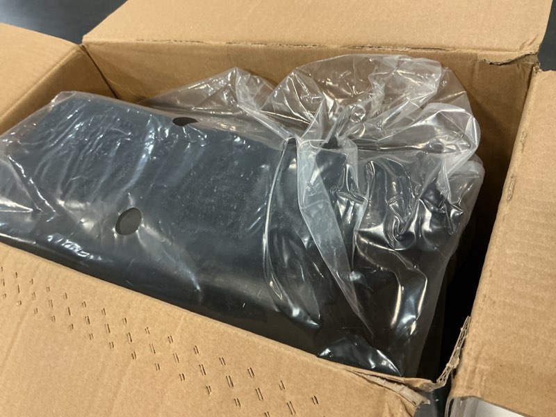 Condition photo showing As Is for bestway® headboard tritech air mattress queen 18" with built-in ac pump
