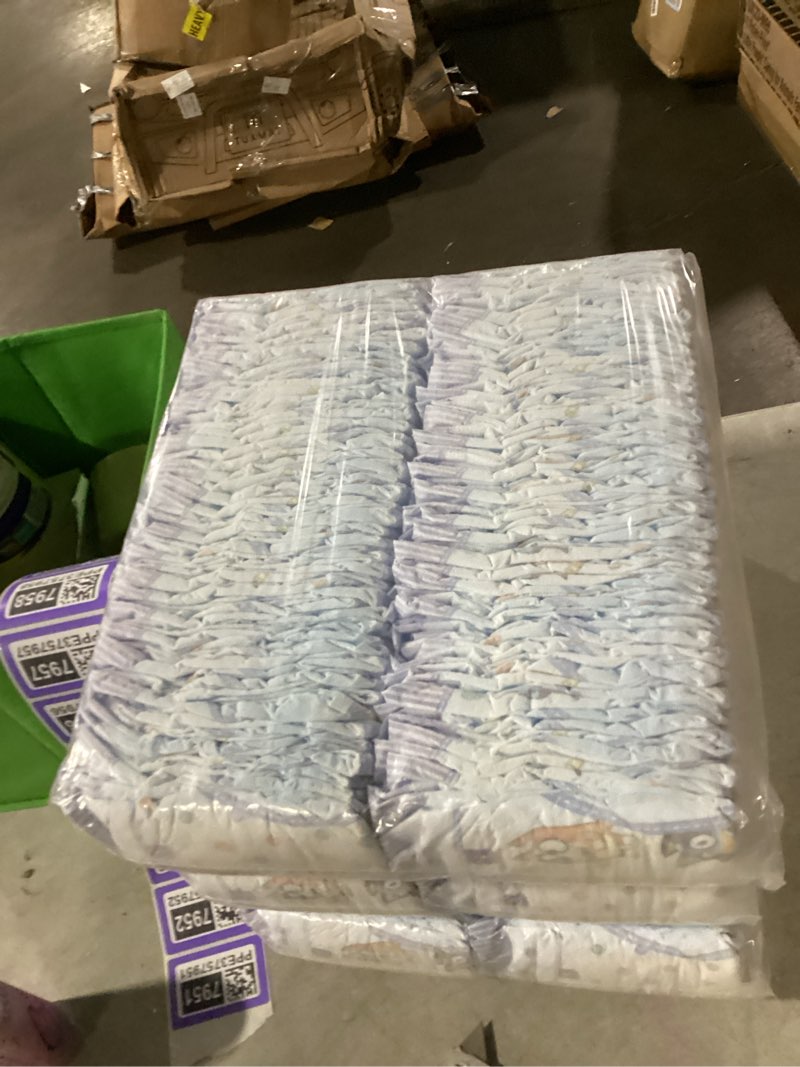 Condition photo showing New/Like New for luvs size 1 baby diapers, platinum protection bluey diapers for day & night, size 1, 294 count (packaging may vary) size 1 294